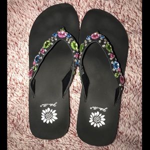 Yellow Box Flip-Flops